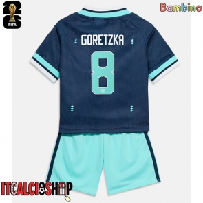 Germania Leon Goretzka #8 Seconda Maglia Bambino Mondiali 2026 Manica Corta (+ Pantaloni corti)